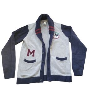Janie And Jack Disney Mickey Varsity Cardigan